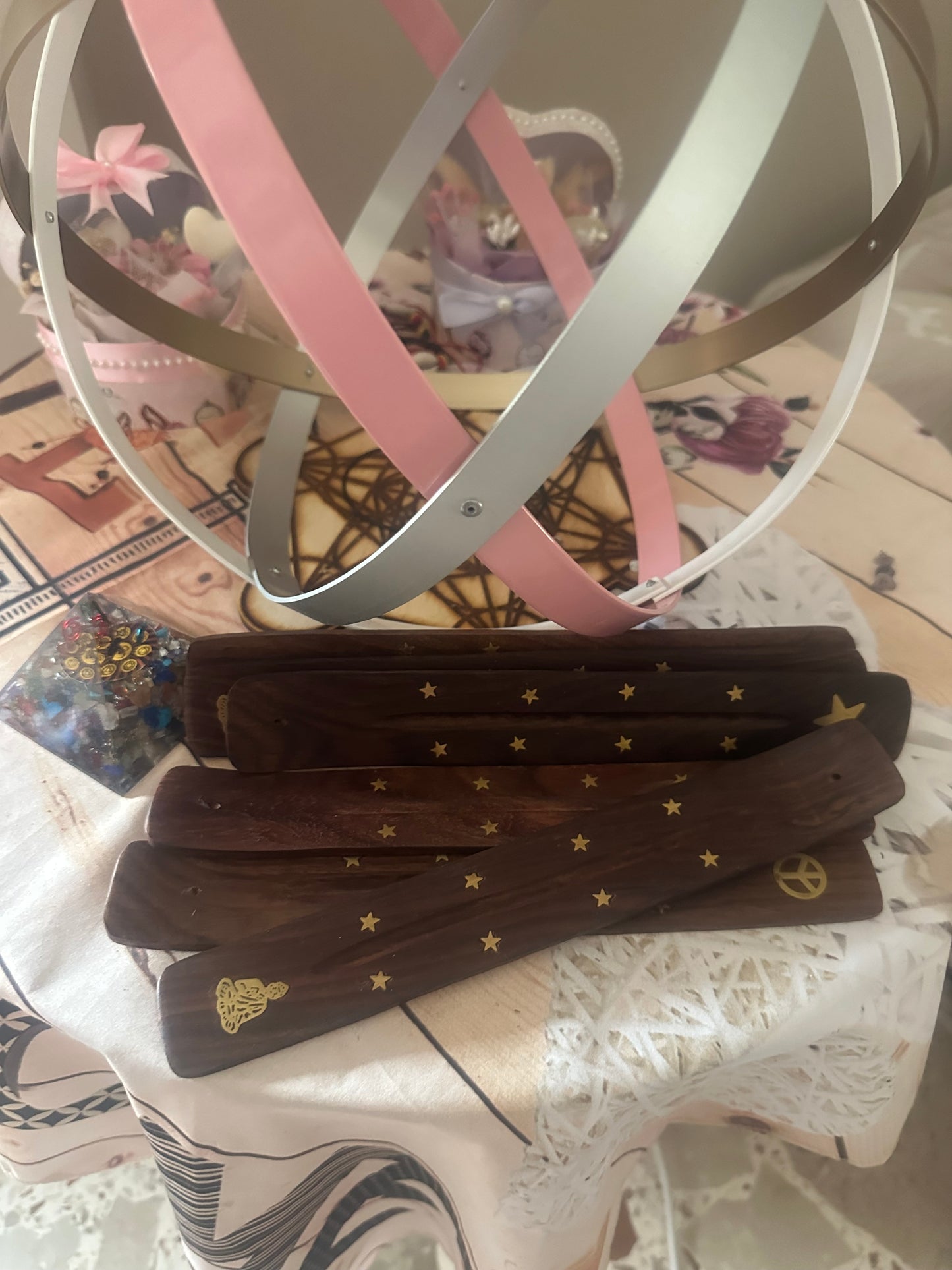 Porta incenso in legno